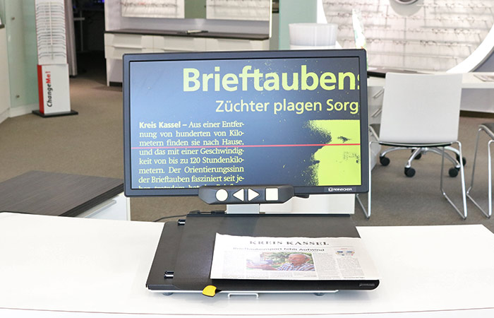 Low-Vision Lösungen Kontrastverstärkt