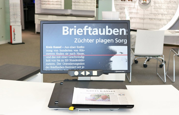 Low-Vision Lösungen Negativ schwarz-weiß